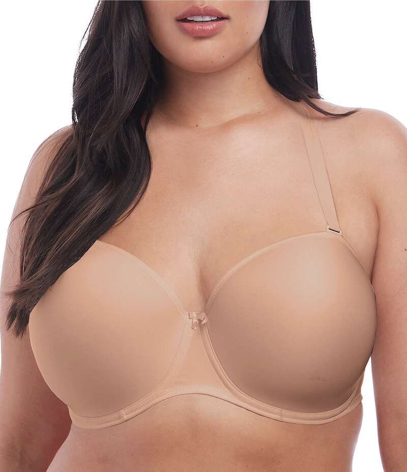 エロミ レディース アンダーウェア ブラジャー ストラップレス Elomi Smooth Moulded Seamless Underwire Strapless Bra Sahara
