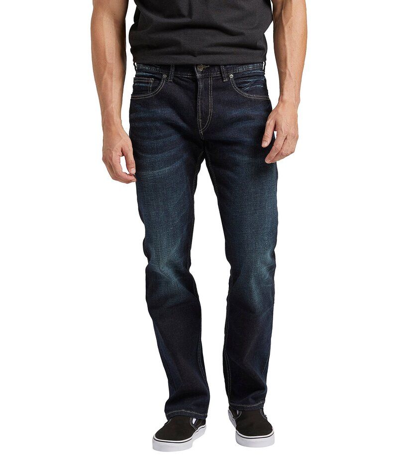 シルバー ジーンズ メンズ ボトムス デニムパンツ ストレート Silver Jeans Co Allan Classic Fit Straight Leg Jeans Indigo インディゴ