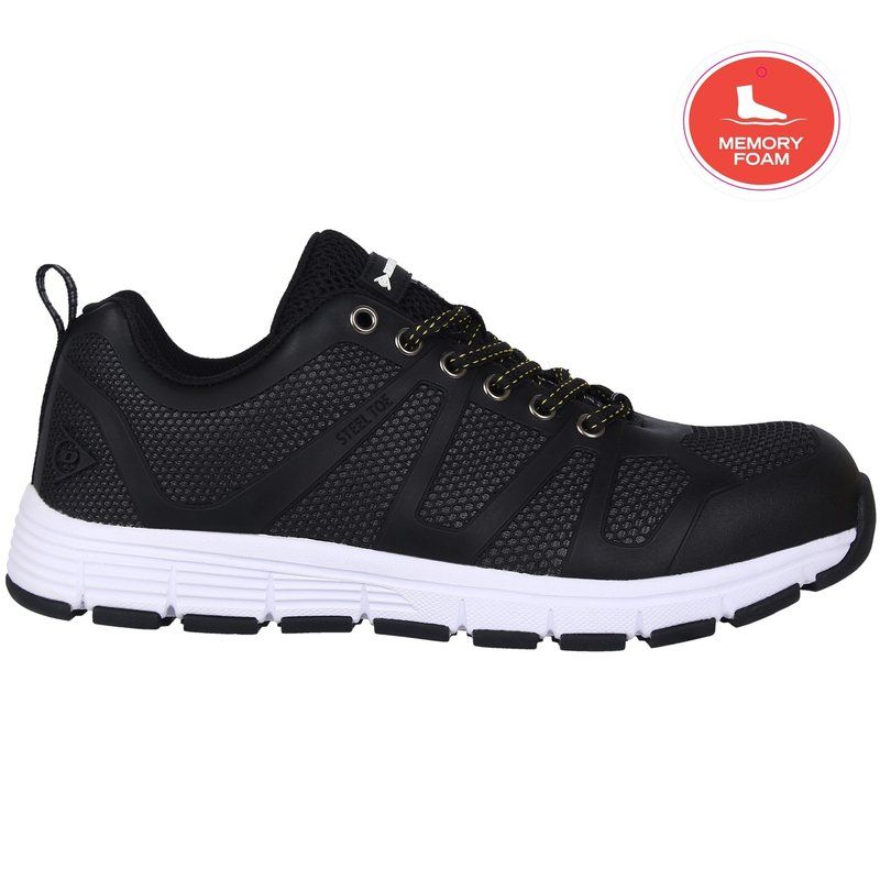 ダンロップ メンズ シューズ スニーカー Dunlop Reno Memory Foam Mens Saftety Shoes Black ブラック