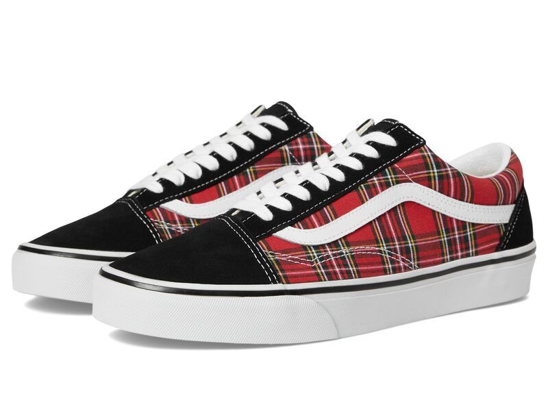 バンズ メンズ シューズ スニーカー Vans Old Skool Plaid Red レッド
