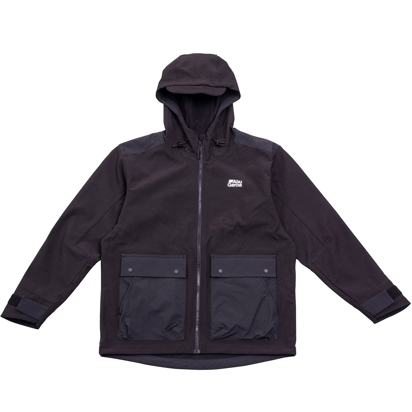 新品 AbuGarcia (アブガルシア) ウィンドプルーフソフトシェルジャケット ブラック XL