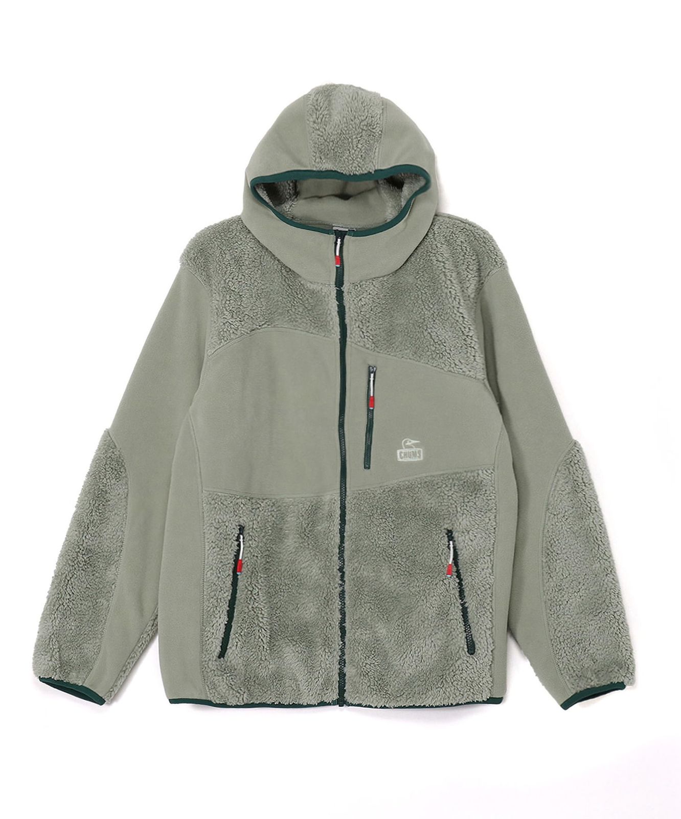 新品 [チャムス] ボンディング フリース パネル パーカ Bonding Fleece Panel Parka