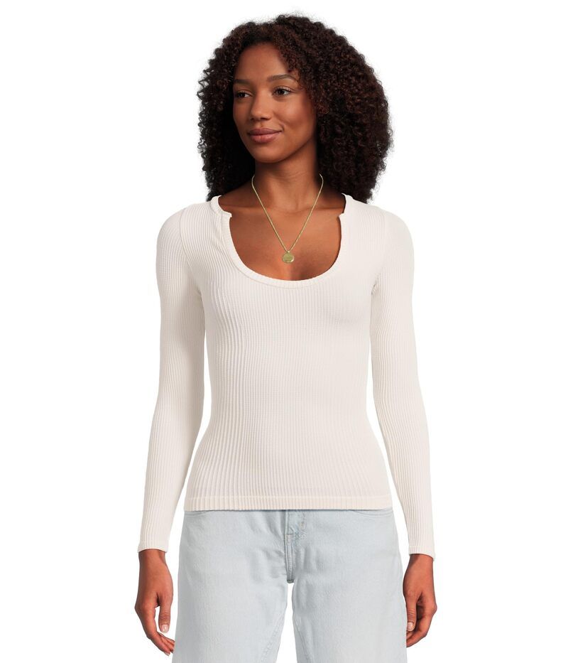 フリーピープル レディース トップス シャツ Free People Clean Slate Smls Layering Ecru エクリュ