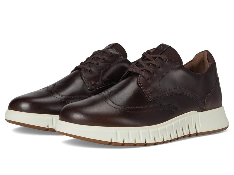 エコー メンズ シューズ スニーカー ウィングチップ ECCO Gruuv Studio Wingtip Sneaker Cocoa BrownMocha ブラウン