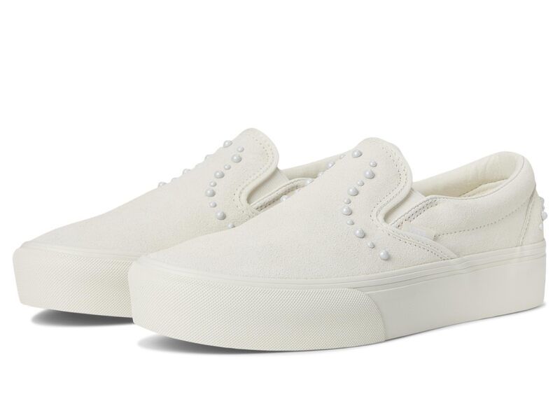 バンズ メンズ シューズ スニーカー プラットフォーム Vans Classic SlipOn Platform Pearls Marshmallow