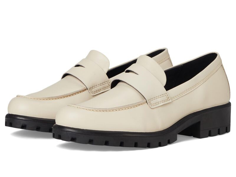 エコー レディース シューズ スリッポン・ローファー ECCO Modtray Penny Loafer Limestone