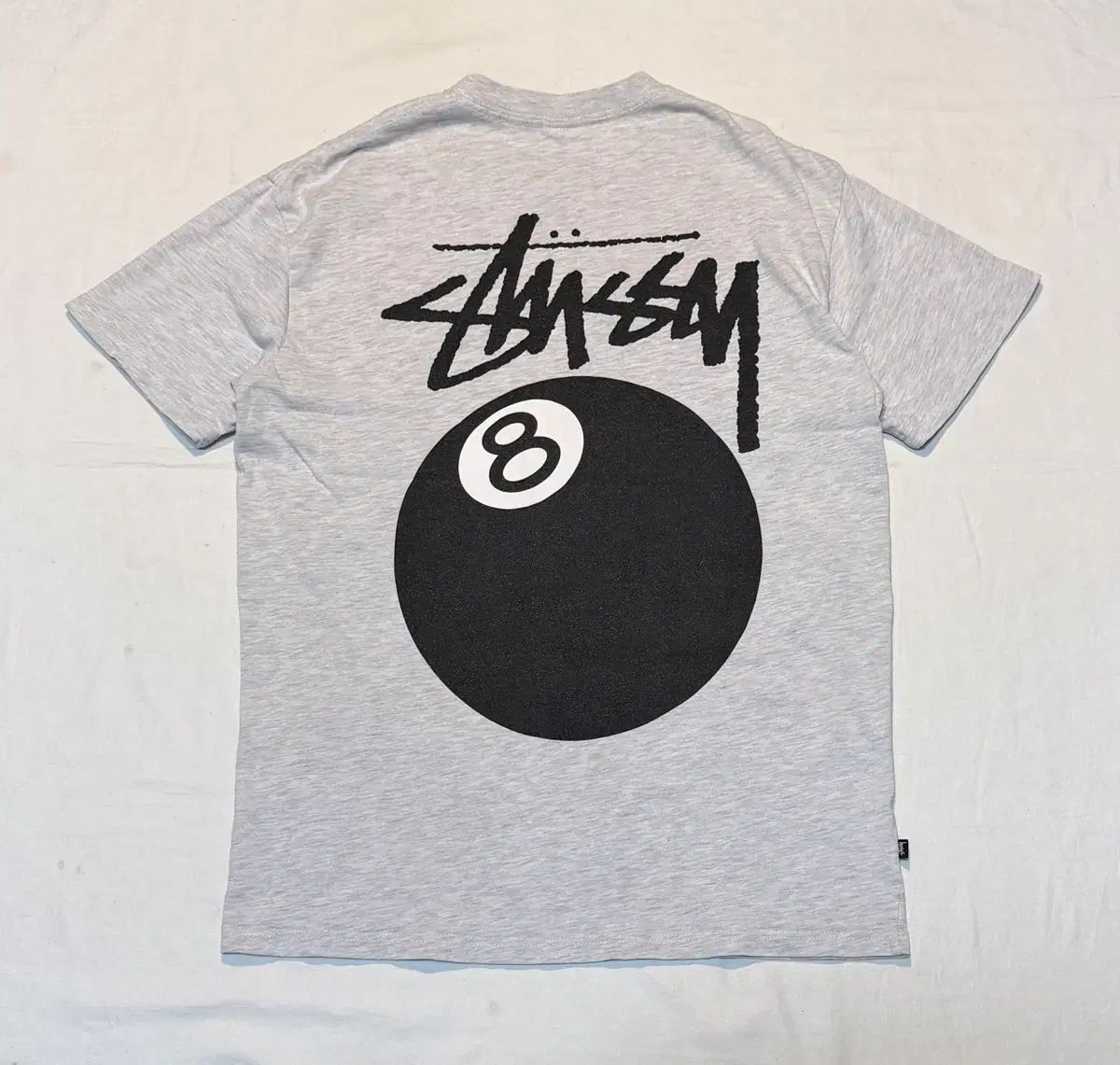 STUSSY オーストラリア 8ボール プリンティング Tシャツ グレー