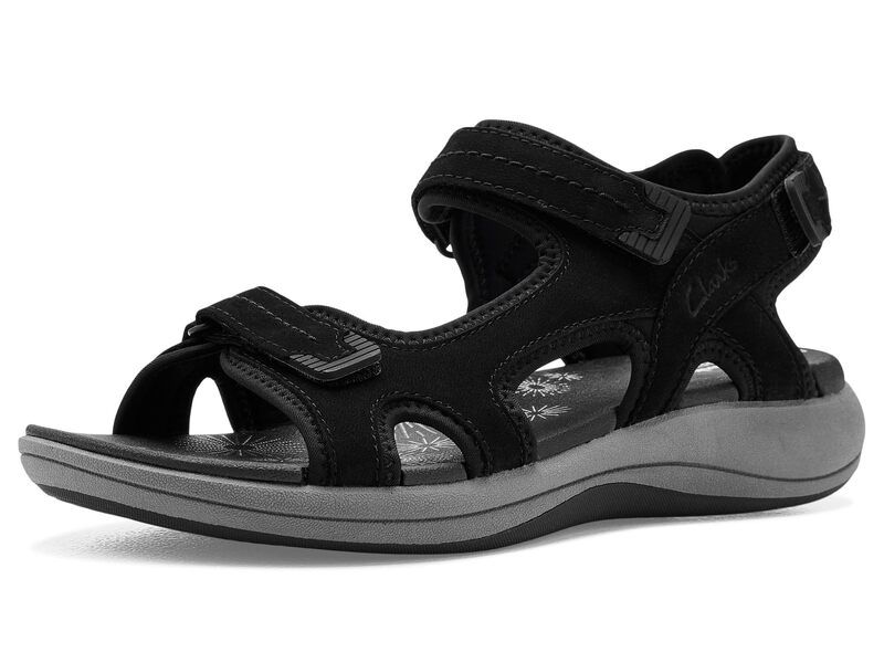 クラークス レディース シューズ サンダル Clarks Mira Free Black Nubuck ブラック