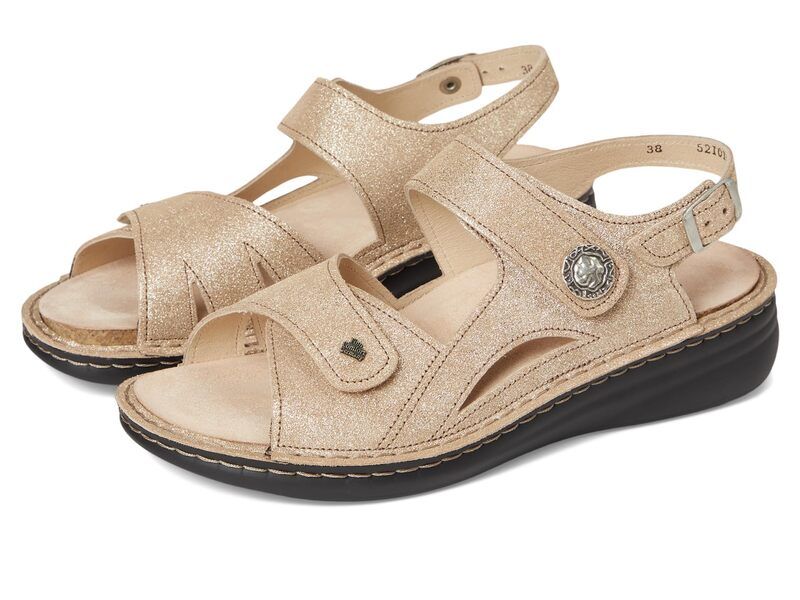 フィンコンフォート レディース シューズ サンダル Finn Comfort Barbuda Olive Streetnubuk Oro Brina オリーブ