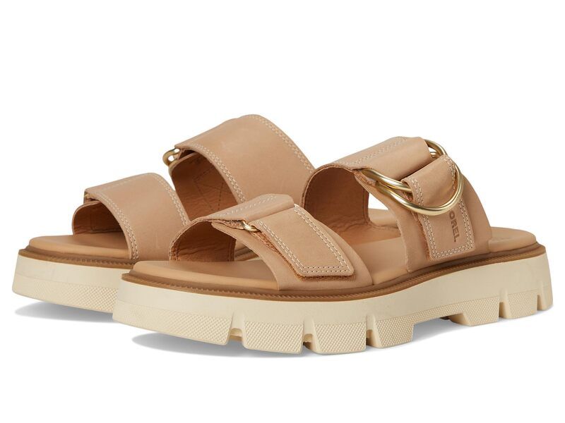 ソレル レディース シューズ サンダル SOREL Rein CB Slide Sandals Honest BeigeBl ベージュ