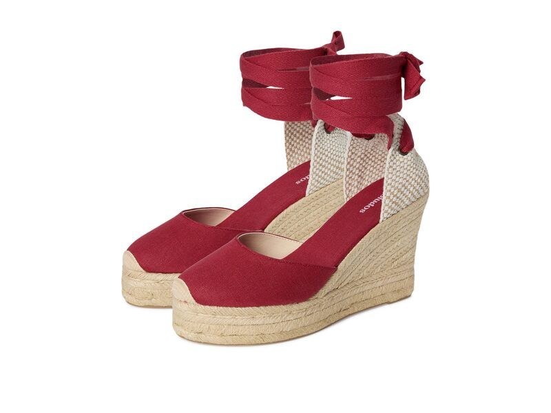 ソルドス レディース シューズ ヒール プラットフォーム Soludos Platform Wedgespadrille Reef Red レッド