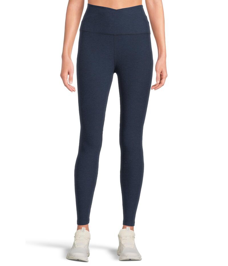 ビヨンドヨガ レディース ボトムス カジュアルパンツ ミディ レギンス Beyond Yoga Spacedye At Your Leisure High Waisted Midi Leggings Nocturnal Navy ネイビー
