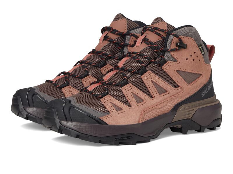 サロモン レディース シューズ ブーツ・レインブーツ Salomon X Ultra LTR Mid GTX PeppercornCogn