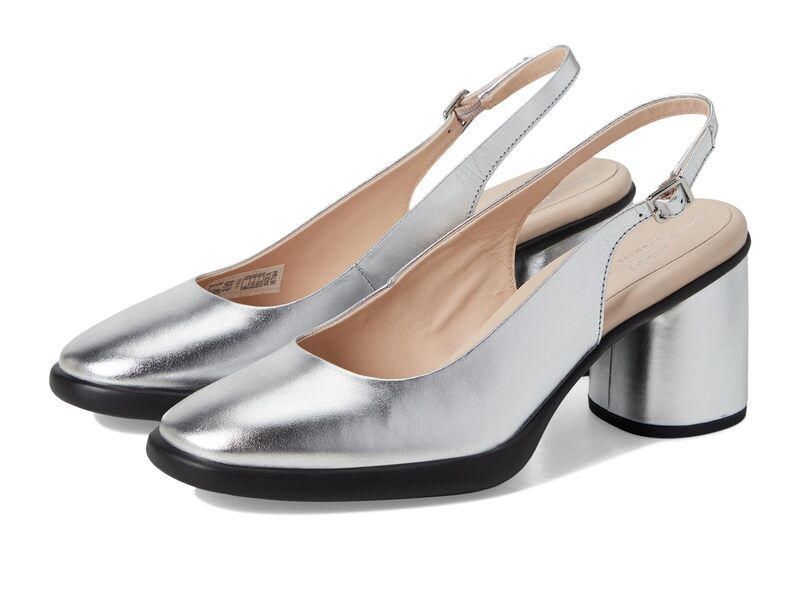 エコー レディース シューズ ヒール ECCO Sculpted 55 Luxe Slingback Pumpure Silver シルバー