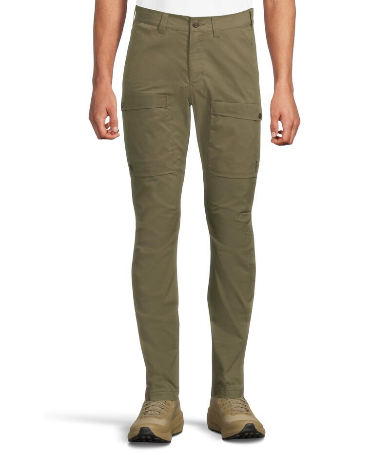 フェールラーベン メンズ ボトムス カジュアルパンツ Fjallraven Abisko Hybrid Trail Trousers Laurel Green グリーン