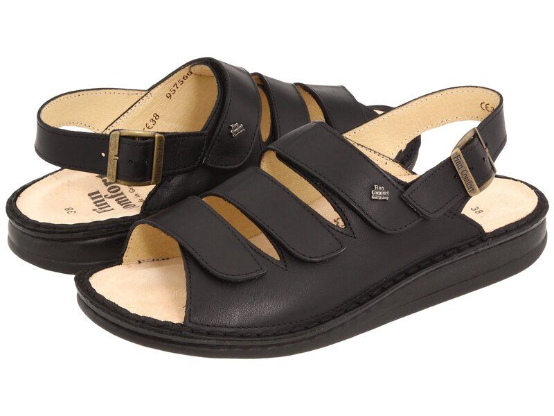 フィンコンフォート レディース シューズ サンダル Finn Comfort Sylt 82509 Black Nappa Sof ブラック