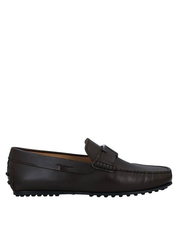 トッズ メンズ シューズ スリッポン・ローファー TODS モカシン Dark Brown ブラウン