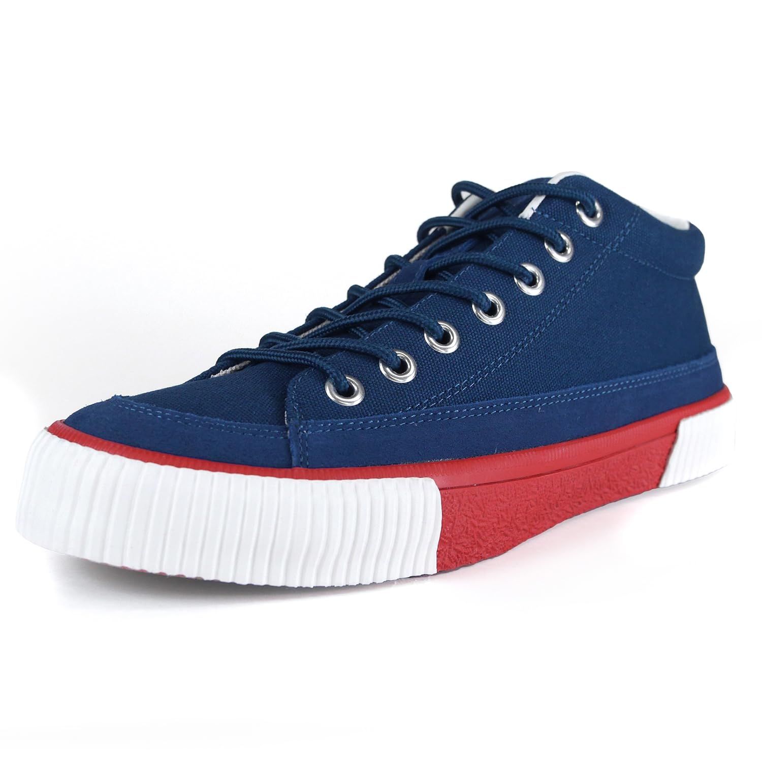 新品 [アールエフダブリュー] BAGEL-MID COZY CVS R2510441 Navy&Red 24.0 cm