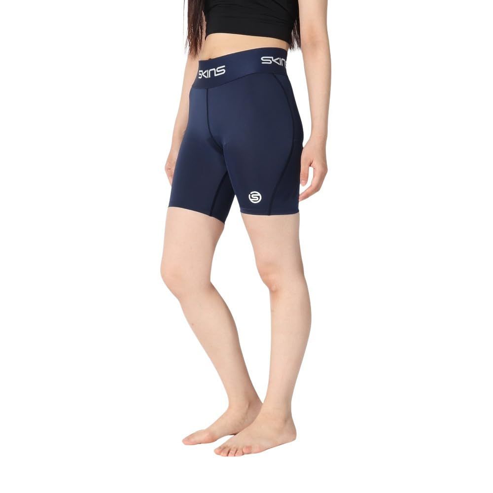 新品 スキンズ(SKINS) コンプレッションウェア 着圧 インナー ショートタイツ SERIES-1 Womens Half tights 18271140 レディース ネイビー S