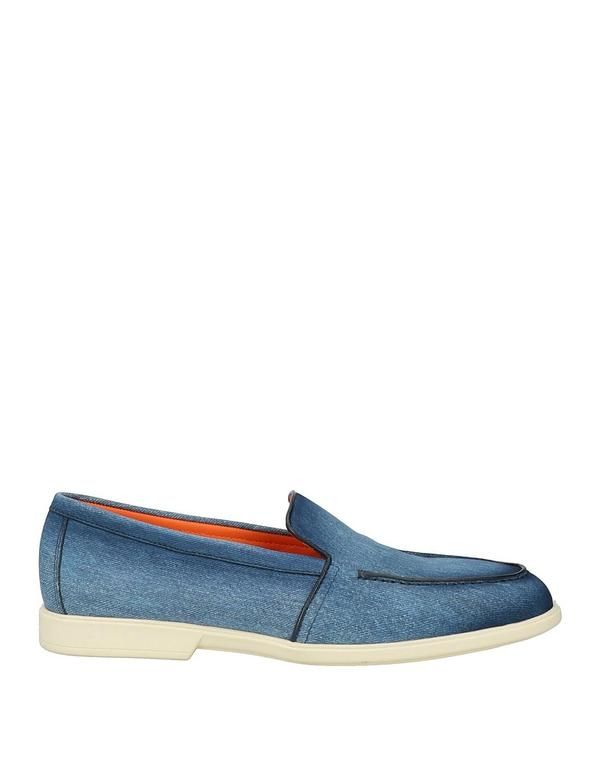 サントーニ メンズ シューズ スリッポン・ローファー SANTONI モカシン Blue ブルー