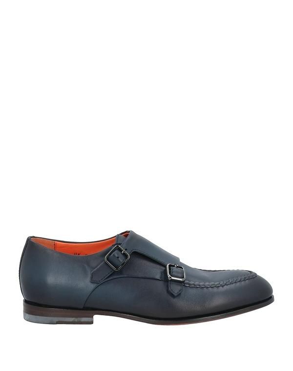 サントーニ メンズ シューズ スリッポン・ローファー SANTONI モカシン Navy ネイビー
