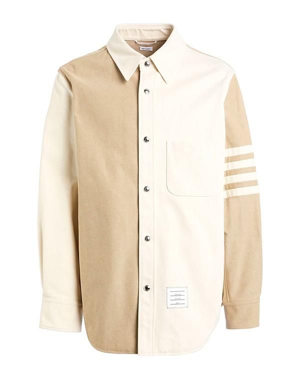 トムブラウン メンズ トップス シャツ THOM BROWNE デニムシャツ Beige ベージュ