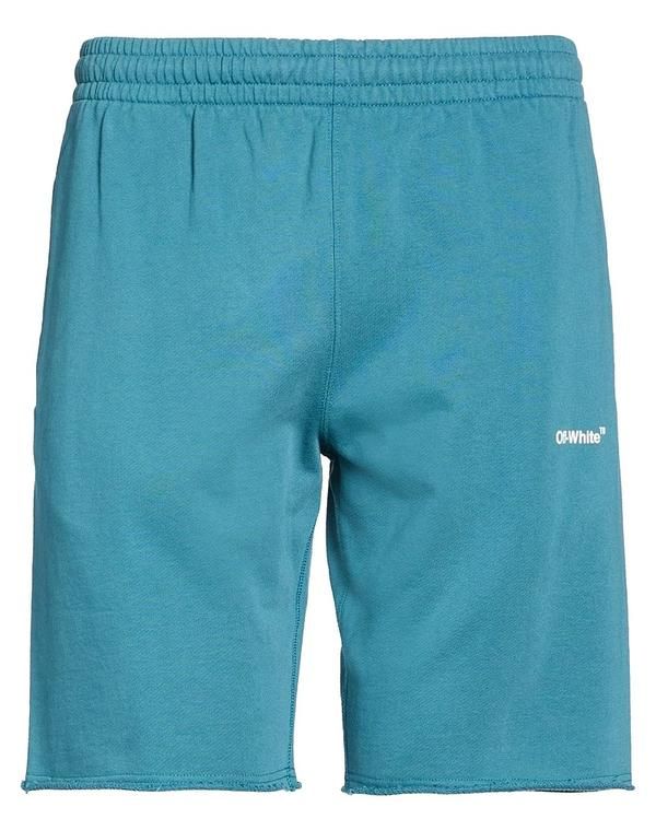 オフホワイト メンズ ボトムス ハーフパンツ・ショーツ OFFWHITE ショートパンツ＆バミューダパンツ Deep Teal ティール 46,080円