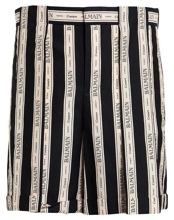 バルマン メンズ ボトムス ハーフパンツ・ショーツ BALMAIN ショートパンツ＆バミューダパンツ Black ブラック