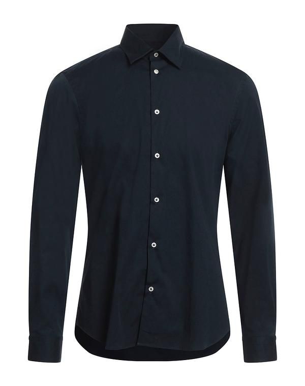 マニュエル リッツ メンズ トップス シャツ MANUEL RITZ 無地シャツ Midnight Blue ブルー 13,286円