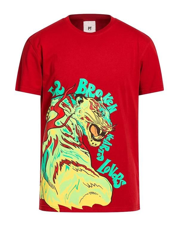 PT トリノ メンズ トップス Tシャツ PTorino Ｔシャツ Red レッド