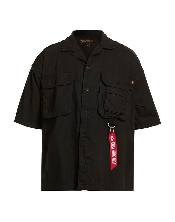 アルファインダストリーズ メンズ トップス シャツ ALPHA INDUSTRIES シャツ Black ブラック