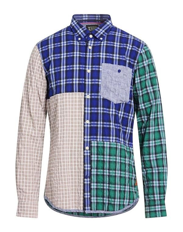 スコッチアンドソーダ メンズ トップス シャツ SCOTCH SODA チェック柄シャツ Blue ブルー