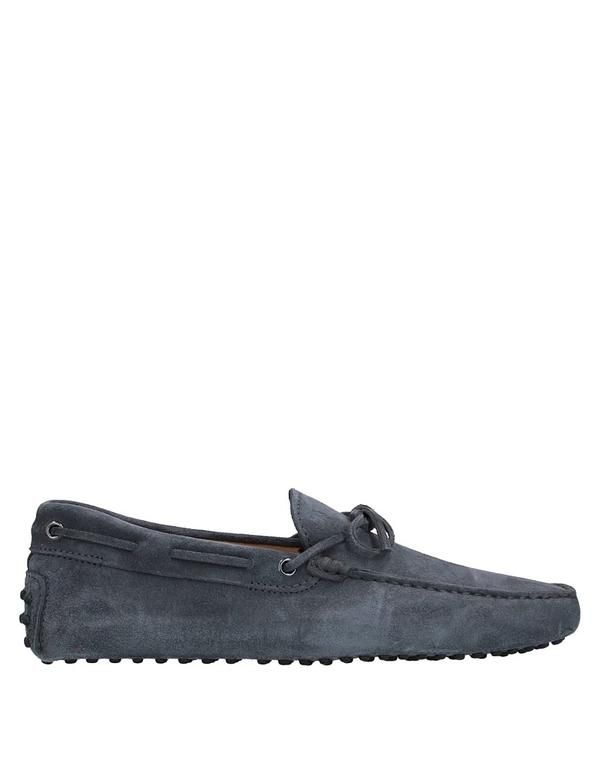 トッズ メンズ シューズ スリッポン・ローファー TODS モカシン Lead Gray グレー