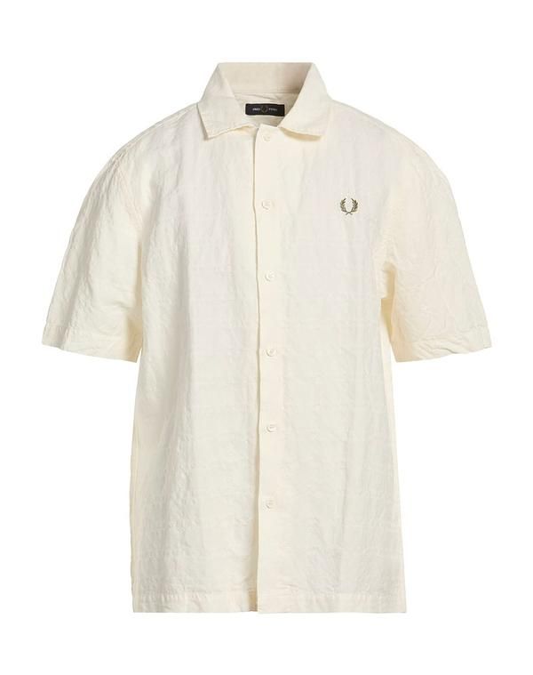 フレッドペリー メンズ トップス シャツ FRED PERRY 無地シャツ Ivory アイボリー