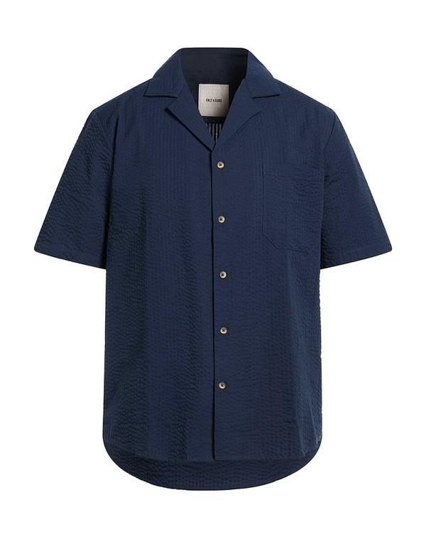 オンリーアンドサンズ メンズ トップス シャツ ONLY SONS 無地シャツ Navy ネイビー
