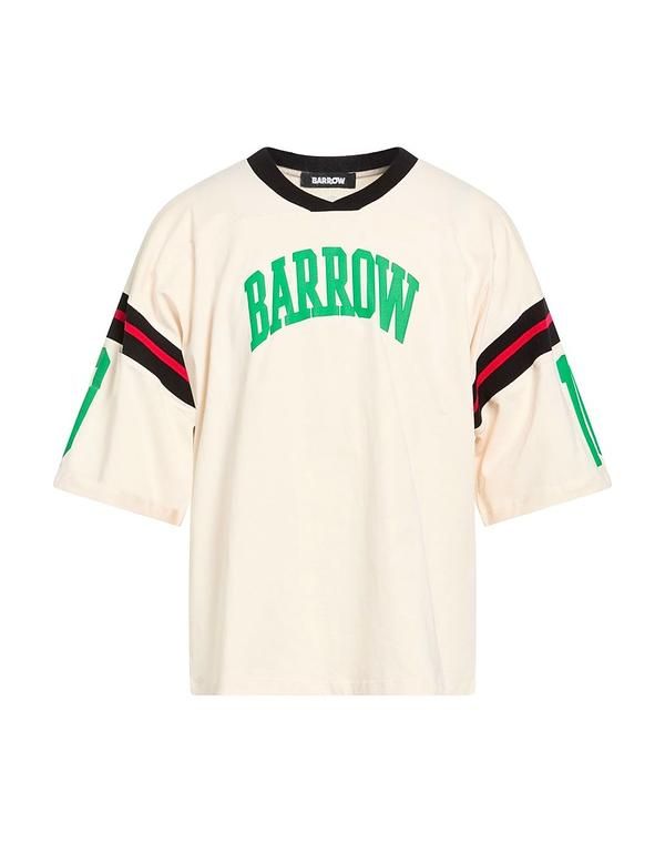 バロー メンズ トップス Tシャツ BARROW Ｔシャツ Beige ベージュ