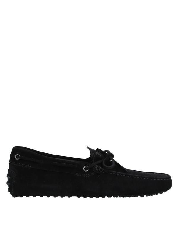 トッズ メンズ シューズ スリッポン・ローファー TODS モカシン Black ブラック