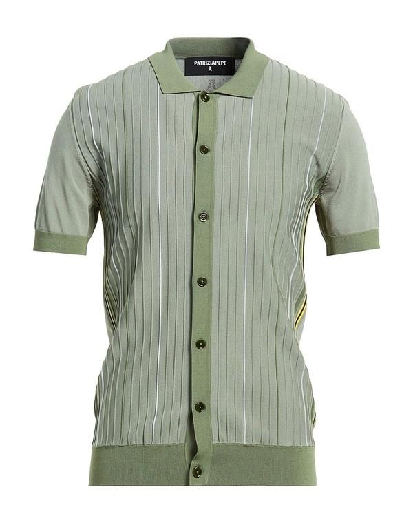 パトリツィア ペペ メンズ トップス シャツ PATRIZIA PEPE 柄入りシャツ Sage Green グリーン
