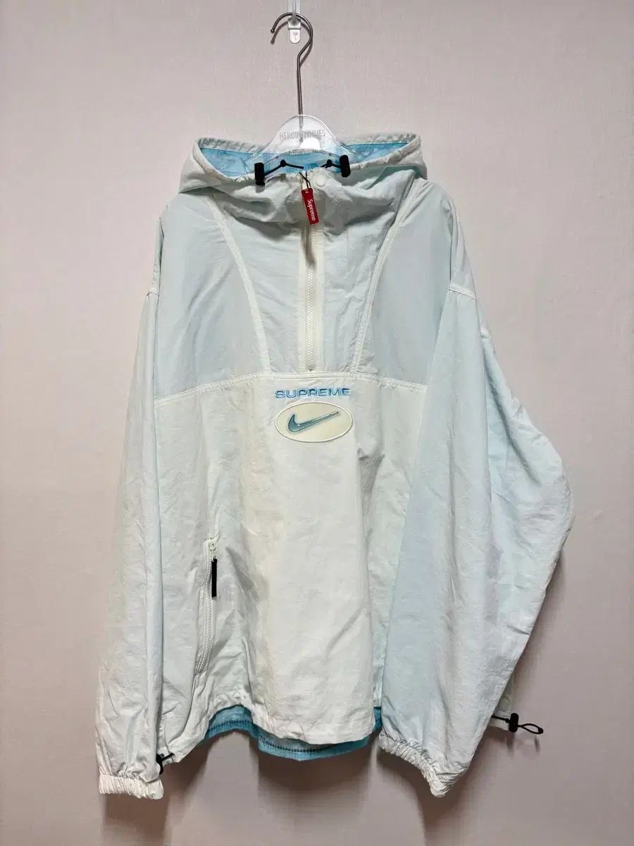 XL シュプリーム x NIKE ジュエリー リバーシブル リップストップ アノラック 白