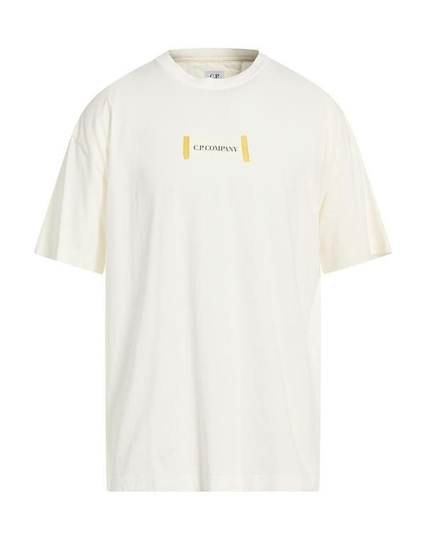 シーピーカンパニー メンズ トップス Tシャツ CP COMPANY Ｔシャツ Ivory アイボリー