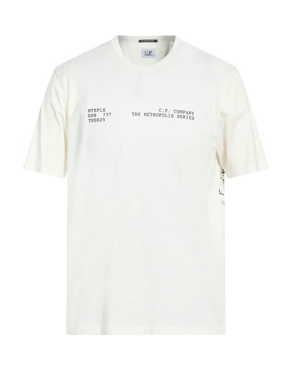 シーピーカンパニー メンズ トップス Tシャツ CP COMPANY Ｔシャツ OffWhite オフホワイト