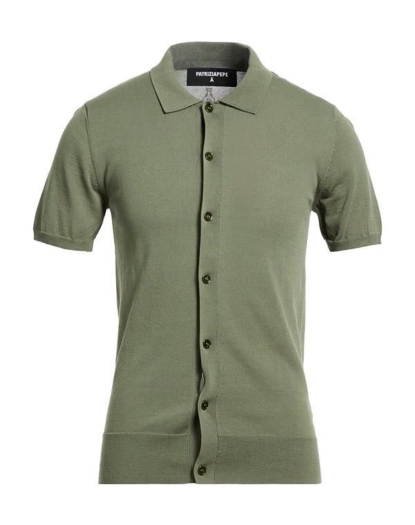 パトリツィア ペペ メンズ トップス シャツ PATRIZIA PEPE 無地シャツ Military Green グリーン