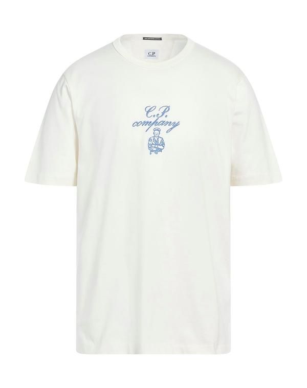 シーピーカンパニー メンズ トップス Tシャツ CP COMPANY Ｔシャツ White ホワイト