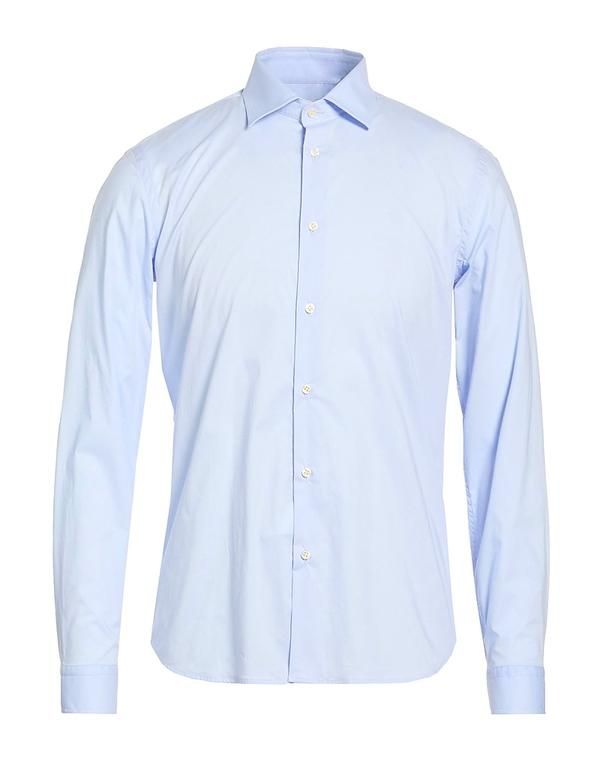 マニュエル リッツ メンズ トップス シャツ MANUEL RITZ 無地シャツ Sky Blue ブルー