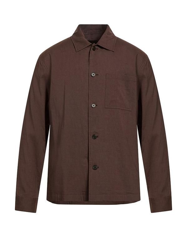 セオリー メンズ トップス シャツ THEORY 無地シャツ Dark Brown ブラウン