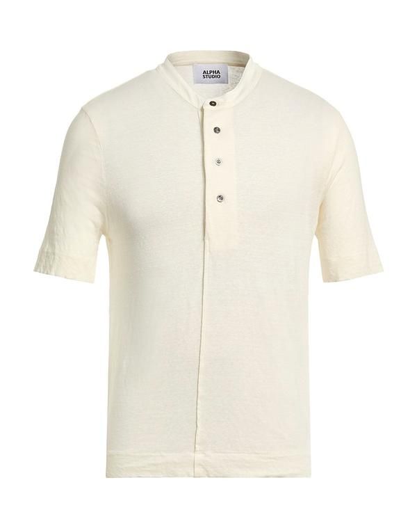 アルファス テューディオ メンズ トップス Tシャツ ALPHA STUDIO Ｔシャツ Ivory アイボリー