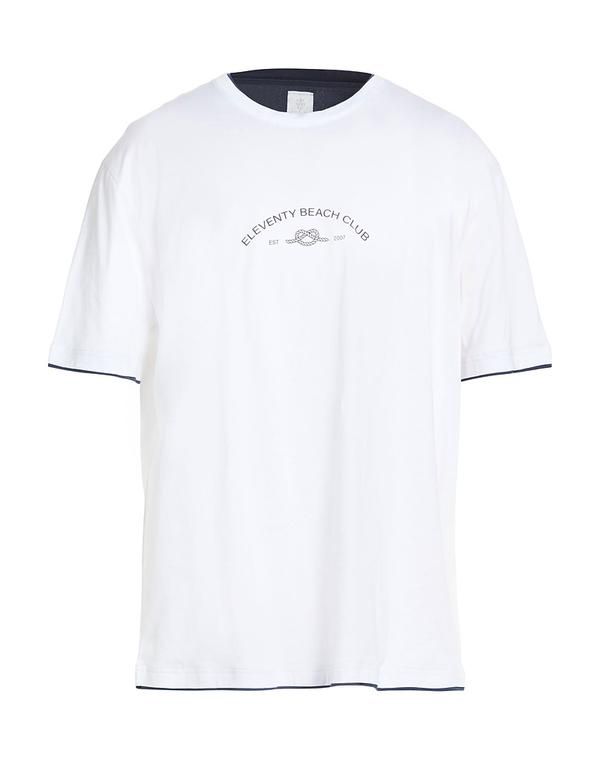 イレブンティ メンズ トップス Tシャツ ELEVENTY Ｔシャツ White ホワイト