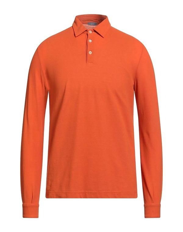 ザノーネ メンズ トップス ポロシャツ ZANONE ポロシャツ Orange オレンジ
