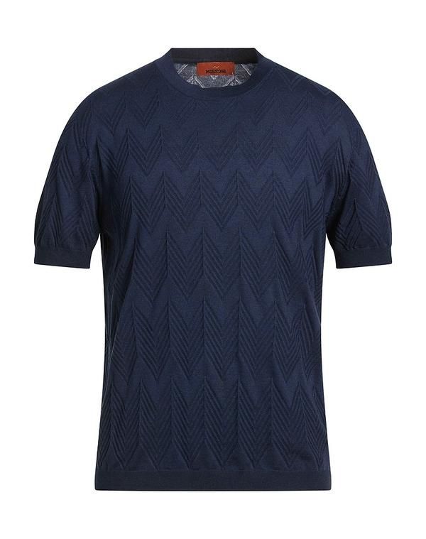 ミッソーニ メンズ トップス シャツ MISSONI プルオーバー Midnight Blue ブルー