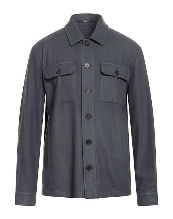 ドルモア メンズ トップス シャツ DRUMOHR 無地シャツ Lead Gray グレー